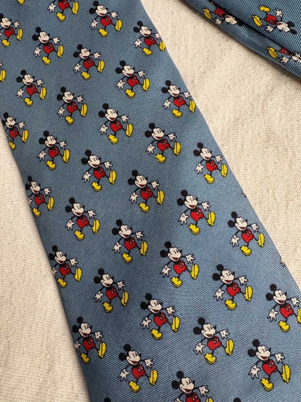 Vintage Mickey & Co Balancine The Tie Works Disney 100% Silk Made In USA Mickey